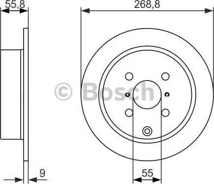 BOSCH 0 986 479 938 - Bremžu diski ps1.lv