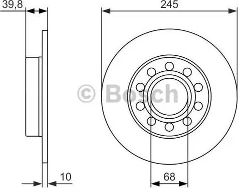 BOSCH 0 986 479 925 - Bremžu diski ps1.lv