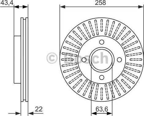 BOSCH 0 986 479 922 - Bremžu diski ps1.lv