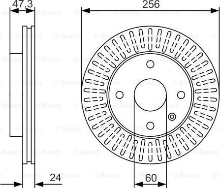 BOSCH 0 986 479 976 - Bremžu diski ps1.lv