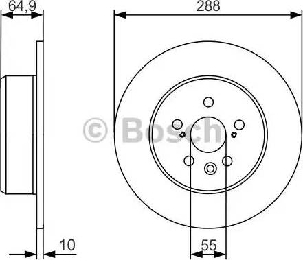 BOSCH 0 986 479 970 - Bremžu diski ps1.lv