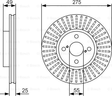 BOSCH 0 986 479 971 - Bremžu diski ps1.lv