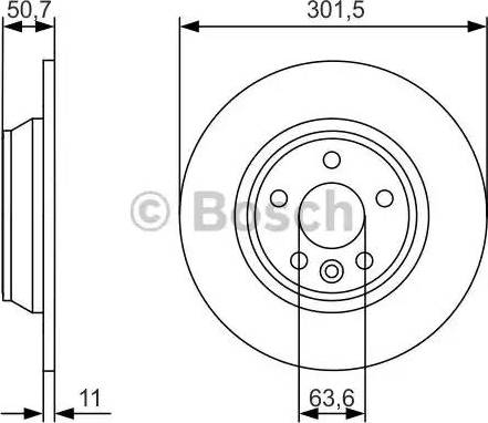 BOSCH 0 986 479 973 - Bremžu diski ps1.lv