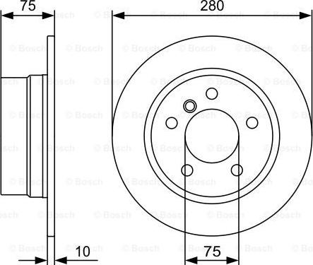 BOSCH 0 986 479 494 - Bremžu diski ps1.lv