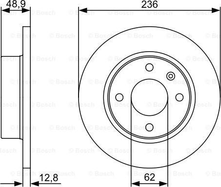 BOSCH 0 986 479 491 - Bremžu diski ps1.lv