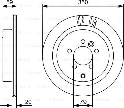 BOSCH 0 986 479 492 - Bremžu diski ps1.lv