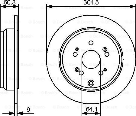 BOSCH 0 986 479 449 - Bremžu diski ps1.lv