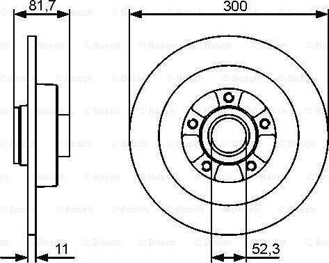 BOSCH 0 986 479 446 - Bremžu diski ps1.lv