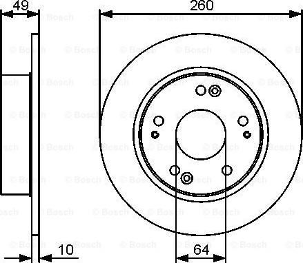 BOSCH 0 986 479 450 - Bremžu diski ps1.lv