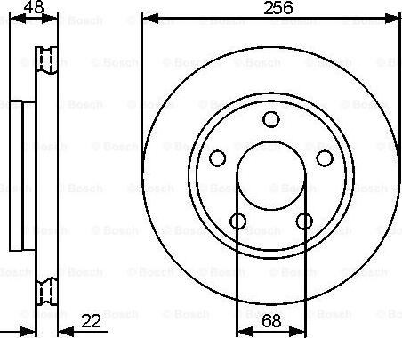 BOSCH 0 986 479 463 - Bremžu diski ps1.lv