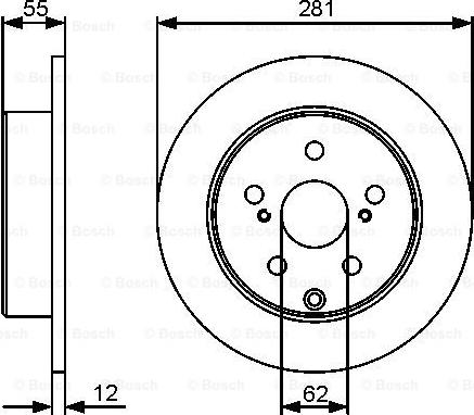 BOSCH 0 986 479 419 - Bremžu diski ps1.lv