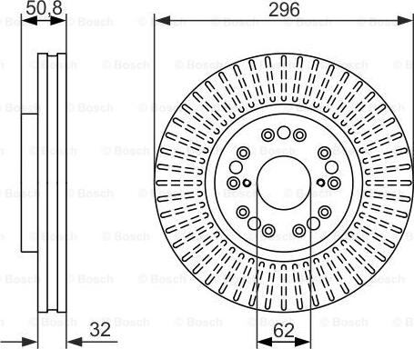 BOSCH 0 986 479 485 - Bremžu diski ps1.lv