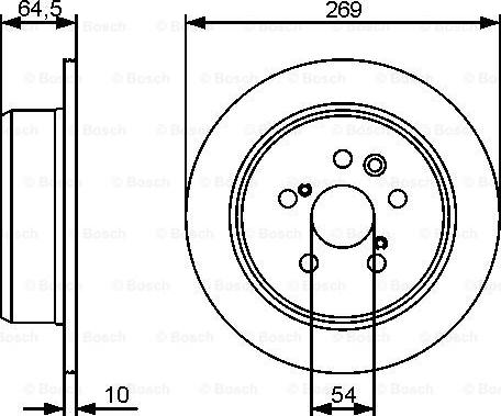 BOSCH 0 986 479 483 - Bremžu diski ps1.lv