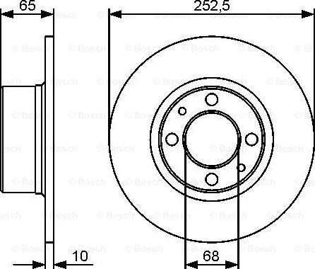 BOSCH 0 986 479 435 - Bremžu diski ps1.lv