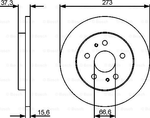 BOSCH 0 986 479 432 - Bremžu diski ps1.lv