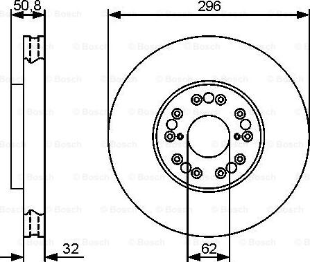 BOSCH 0 986 479 429 - Bremžu diski ps1.lv