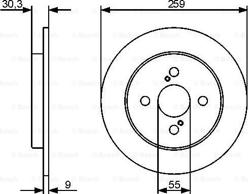 BOSCH 0 986 479 420 - Bremžu diski ps1.lv