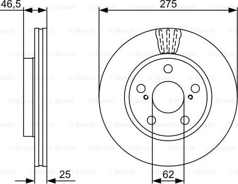 BOSCH 0 986 479 428 - Bremžu diski ps1.lv