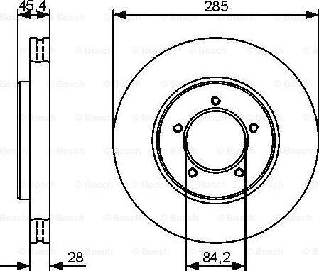 BOSCH 0 986 479 427 - Bremžu diski ps1.lv