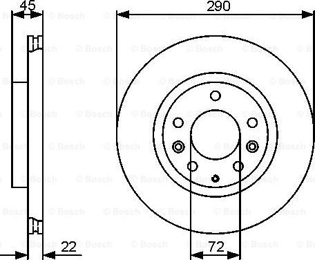 BOSCH 0 986 479 474 - Bremžu diski ps1.lv