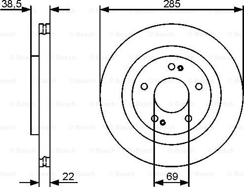 BOSCH 0 986 479 470 - Bremžu diski ps1.lv