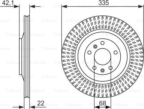 BOSCH 0 986 479 591 - Bremžu diski ps1.lv