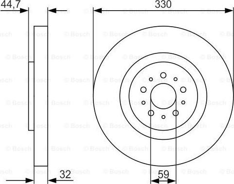 BOSCH 0 986 479 593 - Bremžu diski ps1.lv