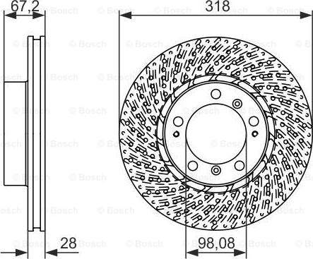 BOSCH 0 986 479 549 - Bremžu diski ps1.lv