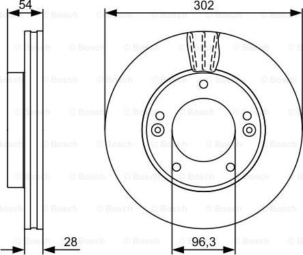 BOSCH 0 986 479 540 - Bremžu diski ps1.lv