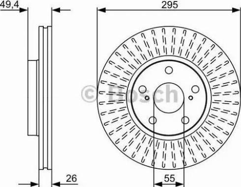 BOSCH 0 986 479 561 - Bremžu diski ps1.lv