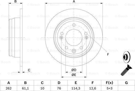 BOSCH 0 986 479 508 - Bremžu diski ps1.lv