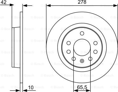 BOSCH 0 986 479 515 - Bremžu diski ps1.lv