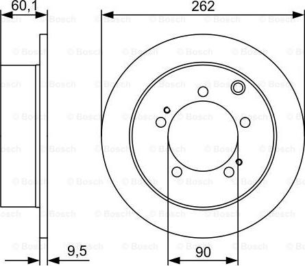 BOSCH 0 986 479 512 - Bremžu diski ps1.lv