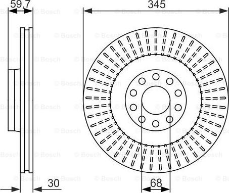 BOSCH 0 986 479 589 - Bremžu diski ps1.lv