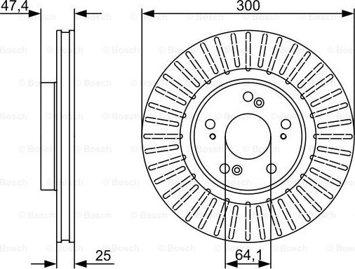 BOSCH 0 986 479 534 - Bremžu diski ps1.lv