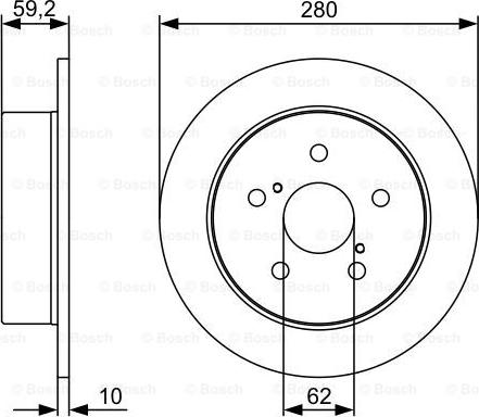 BOSCH 0 986 479 520 - Bremžu diski ps1.lv