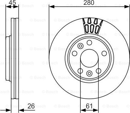 BOSCH 0 986 479 576 - Bremžu diski ps1.lv