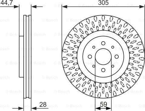 BOSCH 0 986 479 570 - Bremžu diski ps1.lv