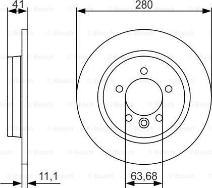 BOSCH 0 986 479 691 - Bremžu diski ps1.lv