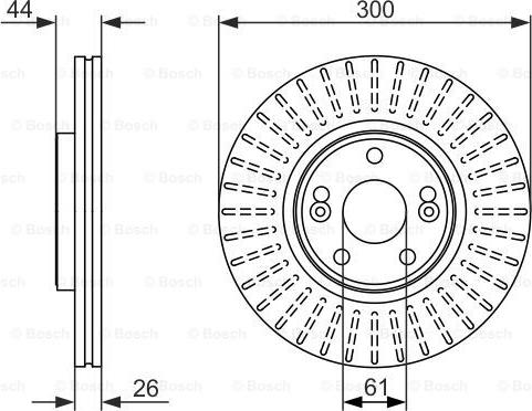 BOSCH 0 986 479 668 - Bremžu diski ps1.lv