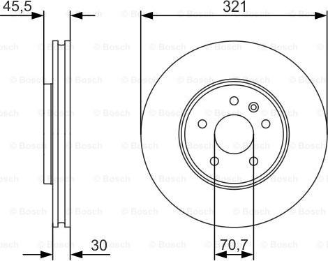 BOSCH 0 986 479 667 - Bremžu diski ps1.lv