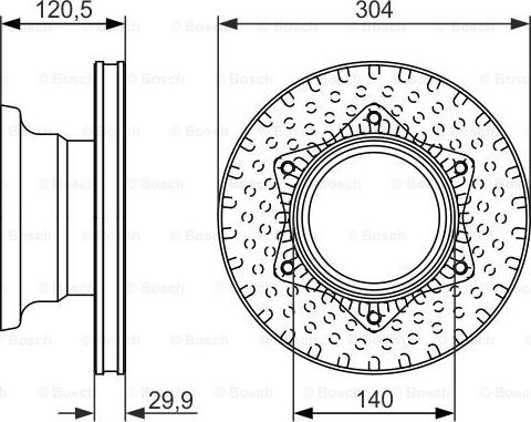 BOSCH 0 986 479 601 - Bremžu diski ps1.lv