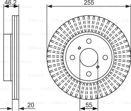 BOSCH 0 986 479 616 - Bremžu diski ps1.lv