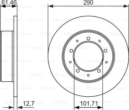 BOSCH 0 986 479 631 - Bremžu diski ps1.lv