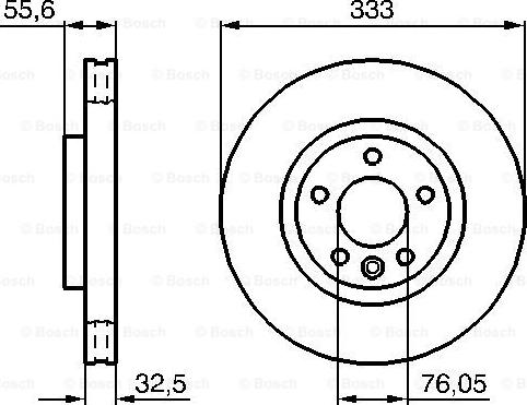 BOSCH 0 986 479 096 - Bremžu diski ps1.lv