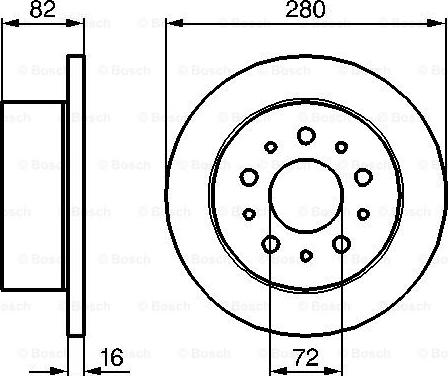 BOSCH 0 986 479 B63 - Bremžu diski ps1.lv