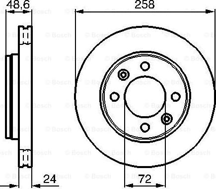 BOSCH 0 986 479 008 - Bremžu diski ps1.lv