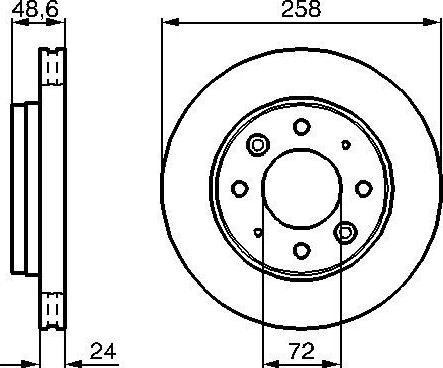 BOSCH 0 986 479 019 - Bremžu diski ps1.lv