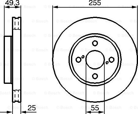 BOSCH 0 986 479 085 - Bremžu diski ps1.lv