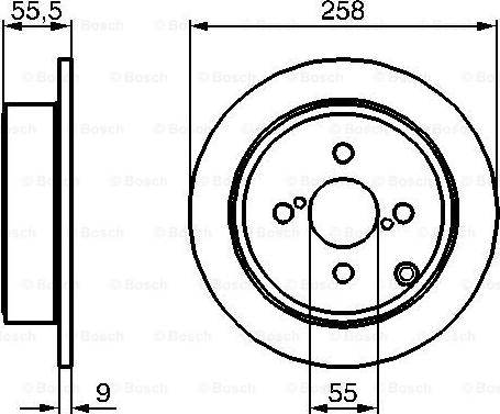 BOSCH 0 986 479 086 - Bremžu diski ps1.lv